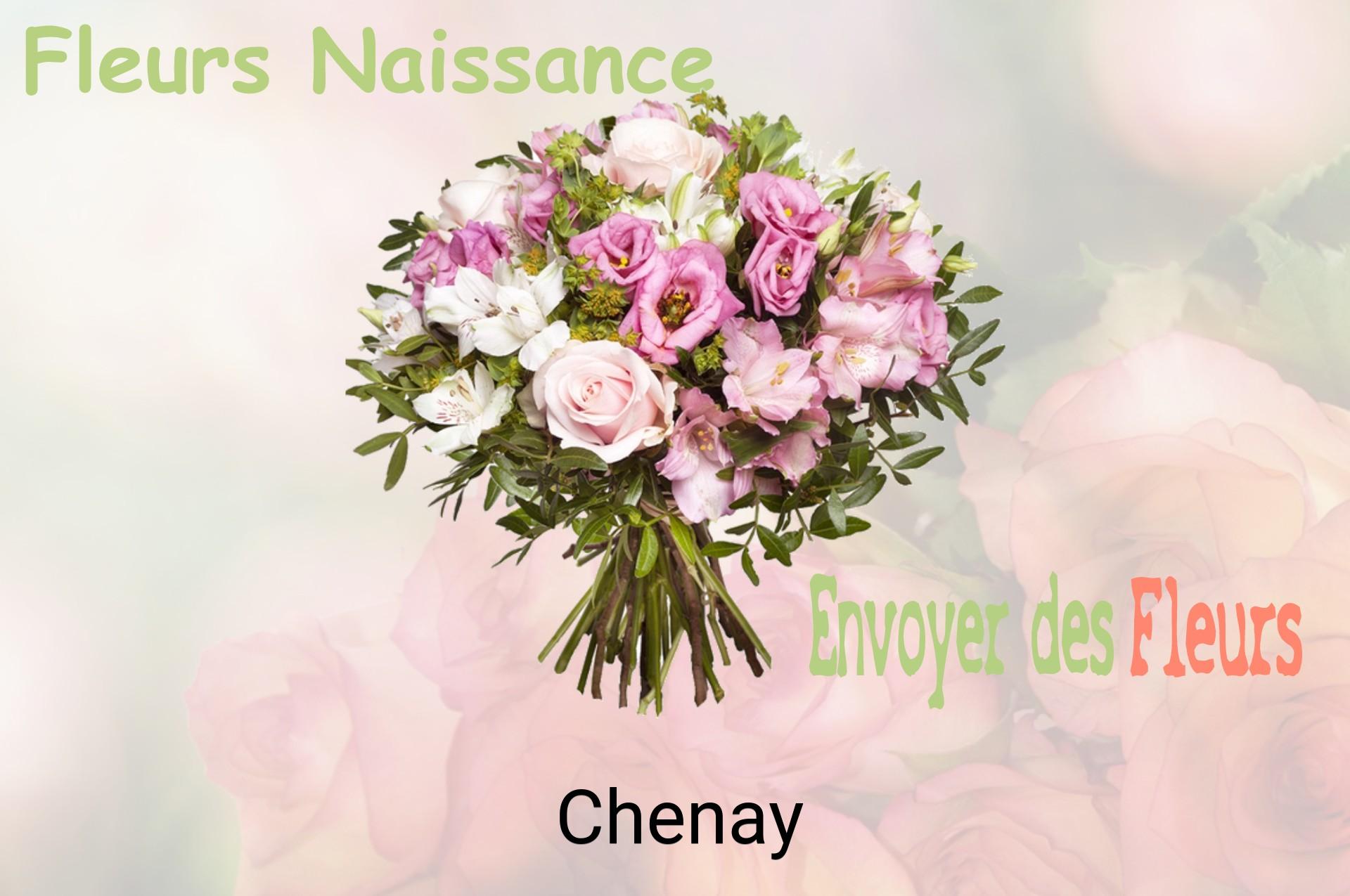 Bouquet de fleurs de naissance livré à Chenay